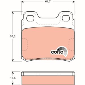 ARKA FREN BALATASI VECTRA A 88-95 ASTRA F 94-98 CALIBRA A 90-97 KADETT E 86-91 VECTRA B 96