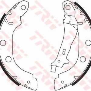 ARKA PABUÇ BALATA KNG 1.2 1.5DCİ 1.6 1.9 97 05 NISSAN PRIMERA 1.6 1.8 2.0TD 96-01 228x42