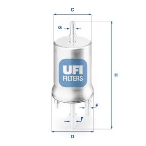YAKIT FİLTRESİ CORDOBA-IBIZA-LEON-TOLEDO-OCTAVIA-CADDY-GOLF-JETTA-POLO-TOURAN 1.4-1.6 3 GİRİŞ OE