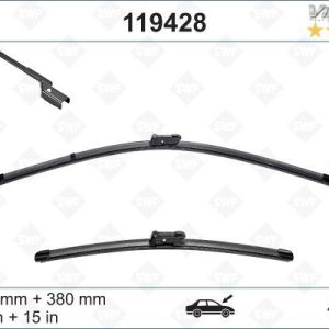 ÖN SİLECEK SÜPÜRGESİ 650/380MM MUZ TİPİ PARTNER TEPE - BERLINGO 08 GRANDE PUNTO -LINEA 08 FIAT 5 00L 12 FIESTA VI 08 CORSA D 06 CORSA E 14 AVEO 11