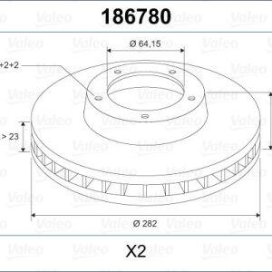 ÖN FREN DİSKİ HAVA KANALLI HONDA ACCORD 1.8L F18B2 CG8 EURO 99-02 282 çap x 4 bijon - Takım disk fiyatıdır 45251S1AG00-45251S1AE40-45251S1A305