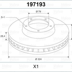 FREN DISKI ON BMW E60 E61 E63 E64 34116864906