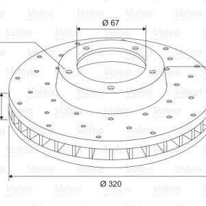 FREN DISKI ON MERCEDES W176 W246 C117 X117 X156 A2464212712