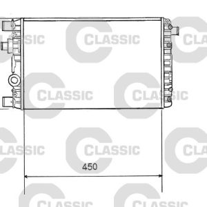 x RADYATÖR CLASSIC FIAT SEICENTO 1.1 98-10 23x285x450 AC /-