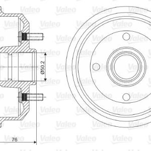 ARKA KAMPANA ESCORT 90 00 FIESTA III FIESTA IV 00 12 180 MM ABS 7S511113AA-1000859