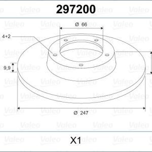 ÖN FREN AYNASI P106 91-05 306 93-01 206 98-00 SAXO 96-04 C15 84-00 ZX 91-97 247.7x9.9x4DL 4249.95-4246.A5-4246.89-95661748