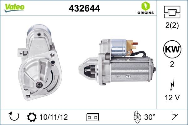 MARS MOTORU 12V 2.0kW 11 DIS MERCEDES W124 W202 W203 W210 W211 W638 W639 B901 B904