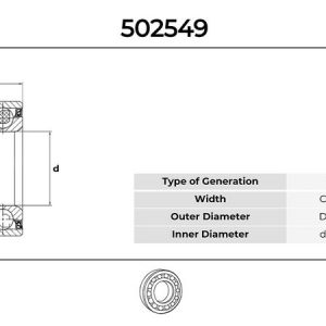 ON TEKERLEK RULMANI KIT VW California 2.5 1998.05 2003.04