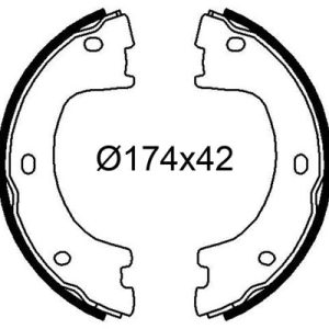 FREN BALATASI ARKA PARK FRENI MERCEDES SPRINTER B906 . VW CRAFTER 30-35-50 CIFT TEKER A9064200420-2E0698525A