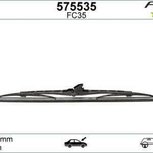 SİLECEK SÜPÜRGESİ 35cm x1 NORMAL TİP FİRST ÜNİVERSAL BMP350-1-BMP350