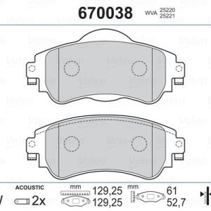 ÖN FREN BALATASI CITROEN C4 B7 1.4 VTI 09 C4 1.6 HDI 11/2009 DS4 1.6 HDI 1. 4.2011 4254.A9