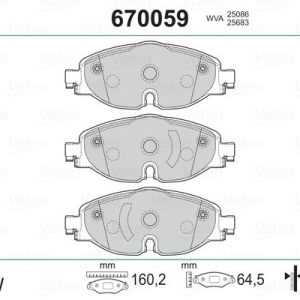ÖN BALATA GOLF7-A3-LEON-TIGUAN-PASSAT-OCTAVIA-SUPERB 12 8V0698151-2K5698151-5Q0698151B