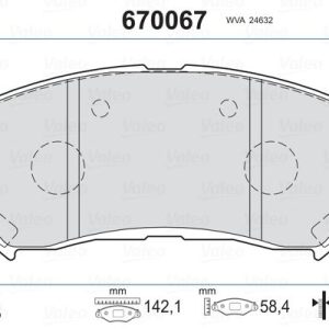 ÖN BALATA QASHQAI 1.5 DCİ-1.6-2.0-2.0 DCİ 07 XTRAIL 2.0-2.0 DCİ-2.5 07 KOLEOS 2.0 DCI 08 410600023R-D1060JD00A-WVA24632