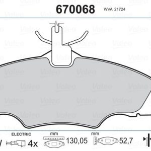 ÖN BALATA FİŞLİ P406 1.6 1.8 95/10.04 XANTIA XM 4251.31-4252.68
