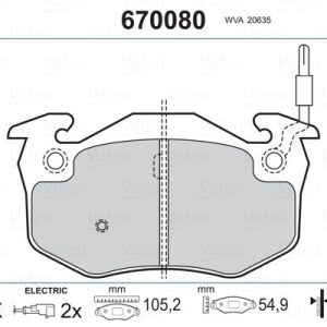 ÖN BALATA RENAULT R5 72 85 CLIO I 91 98 EXPRESS 85 92 TWINGO I 93 07 FİŞLİ 7701203842-7701205277-7701202517