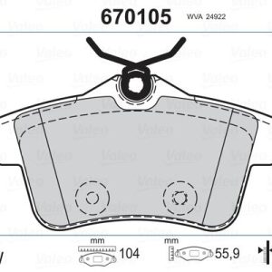 ARKA FREN BALATASI PEUGEOT P3008 09 16 P5008 09 17 P508 10 18 P308 GTI-RZC 10 14 CITROEN C4 09 16 DS4-DS5 11 15