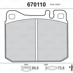 FREN BALATASI ON MERCEDES W123 C123 W126 C126 R107 A0014209920