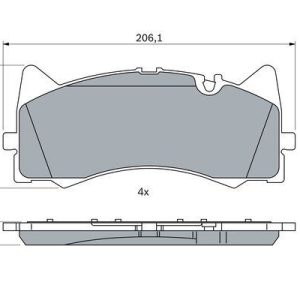 FREN BALATASI ON MERCEDES AMG GT C190 R190 W205 S205 A205 C205 W213 S213 A0004204700