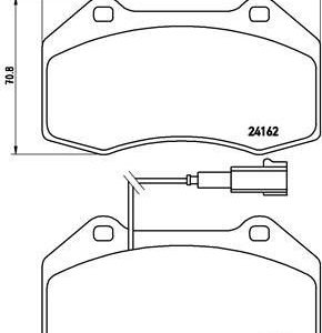ÖN BALATA FİŞLİ GRANDE PUNTO 199 1.4 ABARTH 12/07 FIAT 500 1.4 10 ALFA MITO 1.4TJET 1.4T 08 71753265-77364716-77365830