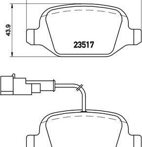 ARKA FREN BALATASI ALFA ROMEO MITO 09 FIAT LINEA 09 1.3JTD 1.4TJET 1.6JTD 71770108-77365752-77365858