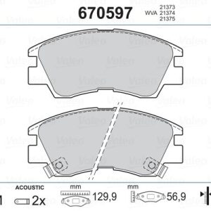 ÖN BALATA L200 2.5D 2.5TD 86-96 L300 2.5D 86-06 2.5TD 01-03 PAJERO 2.5TD 2.6 3.0 86 90 MZ690017-MR389523-WVA21373