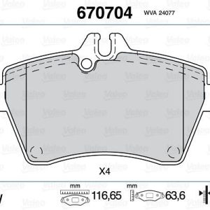 FREN BALATASI ON MERCEDES W169 W245 A1694202020
