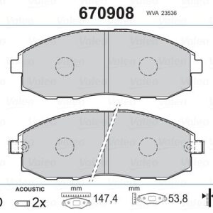 ÖN BALATA STAREX 2.4I-2.5D 97 2.4I-2.5TCI-2.5 CRDI 98 H1 2.4 MPI 4WD-2.5 D/TD-2.5 TCI-2.5 CRDI 9 581014AA00-581014AA31-581014AA61