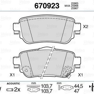 ARKA FREN BALATA RENAULT KADJAR 15 KOLEOS II 18 / NISSAN QASHQAI 1.6L Dci R9M dizel 11- / X-TRAIL 1.6L Dci T32 12- 440605889R-440606633R-D40604CA0A