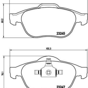 ÖN FREN BALATASI RENAULT SCENIC II 03 GRAND SCENIC II 03 1.5dCi 1.6 1.9dCi 2.0 2.0dCi 410600756R-7701209672-7701209101