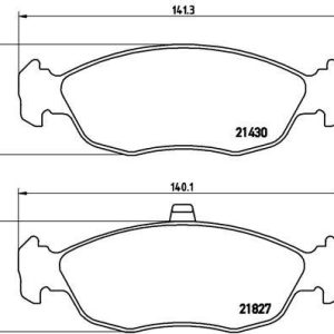 ÖN BALATA FİŞSİZ P306 93-01 XSARA 2.0 16V 97-05 P106-SAXO 1.4-1.6 GDB1322