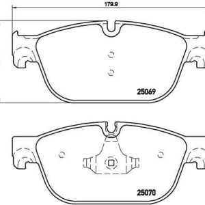 ÖN FREN BALATASI PEUGEOT P407 04 10 P508 10 18 C5 08 14 C6 09 12 DS5 09 15 180mm 4254.73-1610104080-1611839380