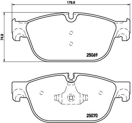 ÖN FREN BALATASI PEUGEOT P407 04 10 P508 10 18 C5 08 14 C6 09 12 DS5 09 15 180mm 4254.73-1610104080-1611839380