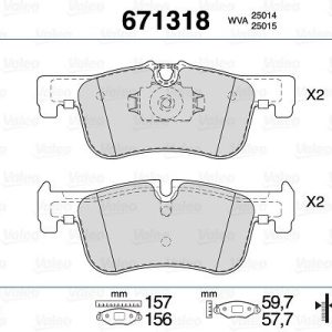 FREN BALATASI ON BMW F20 F21 34116858910-34116850567