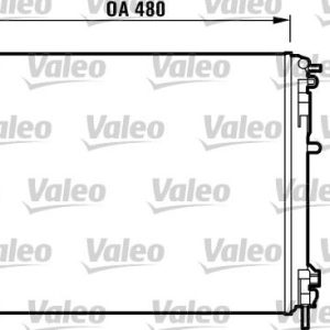 RADYATÖR CLIO II-KNG -LOGAN-SOLENZA-1.5DCİ-1.4-1.6 16V-1.9DTI AC MEK 480x414.5x34