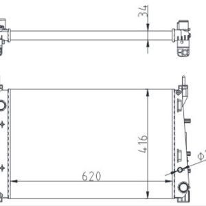 RADYATÖR FIAT LINEA 1.3 D 2007 51785217