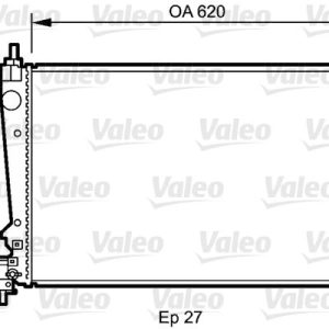 RADYATÖR CORSA D 05 PUNTO 05 BRAVO II 07 1.3 JTD-1.7CDTI MEK AC KLİMASIZ 620x395x27