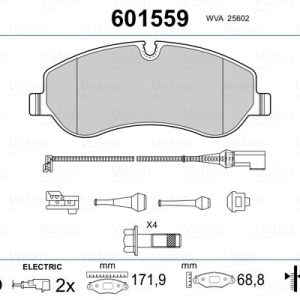 ÖN BALATA FORD TRANSIT V363 14 -TRANSIT CUSTOM 2.2 TDCI 12 KABLOLU FTE KIRMIZI KUTU