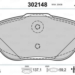 ÖN FREN BALATASI CORSA F 19 CROSSLAND 17 MOKKA 20 C3 II-III-AIRCROSS 09 C4 14 208 19 2008 19 DS3 15 15 İNÇ 283mm