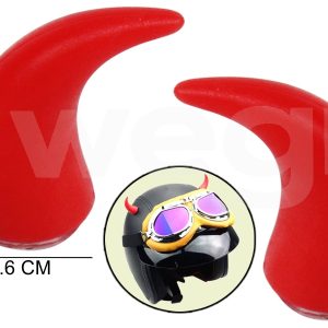 DİREKSİYON VE KASK ÜSTÜNE TAKILAN BOYNUZ APARATI KIRMIZI AKSESUAR