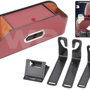 ARAÇ İÇİ KOLTUK ARKASI ORGANİZERİ BORDO