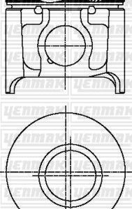 MOTOR PİSTON SEGMAN BOXER-JUMPER-MOVANO-DUCATO-MASTER 2.8 TD 94.40 ÇAP STD ÇUKURLU