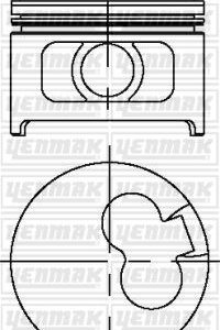 MOTOR PİSTON SEGMAN STD X17D ASTRA F-VECTRA A-COMBO B 82.5mm