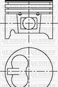 MOTOR PİSTON SEGMAN STD TUD5. VJX. VJY. VYZ 77.00mm 62738