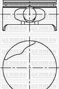MOTOR PİSTON SEGMAN MGN 1600 8 V 3/4 79.50 ÇAP STD 7701700672-7701700671-7701700670