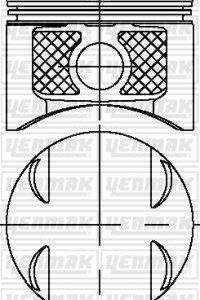 MOTOR PİSTON SEGMAN STD MGN II-CLIO II-CLIO III-MODUS-SCENIC II K4J 1.4 16V 79.50