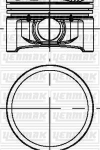 PİSTON SEKMAN STD 69.00 MM TWNG-CLIO II-CLIO III 1.2 75PS BENZİNLİ 93-09 D4F 740