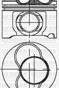 MOTOR PİSTON SEGMAN STD 5 SİL.MOT.1-2 PİSTON TRANSPORTER T5-TOUAREG 03 2.5TDI AX./BAC-BL 81mm