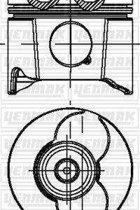 PİSTON SEGMAN STD 85mm P206-P306-P307-P406-P607-BOXER-PARTNER-EXPERT-JUMPY-C4-C5 2.0HDI-2.0JTD PKW-RHZ-RHY-DW10ATED