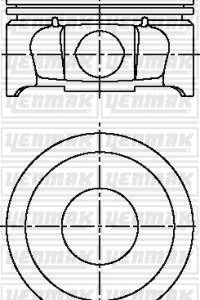 MOTOR PİSTON SEGMAN STD P307-P206-PARTNER-BERLINGO-C3-C4 1.6 16V TU5JP4 78.5mm