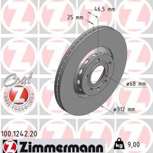 ÖN FREN AYNASI PASSAT 1.6-1.9TDI-2.0-1.8T 00/5.05 A4 01 A6 97SUPERB 02 EXEO 09 312x25x10DLxHAVALI x 986479057-DF4262S